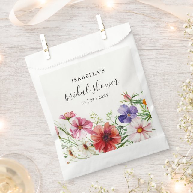 Moderne Blumengeschenke für Brautdusche Geschenktütchen (Ausgeschnitten)