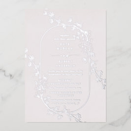 Moderne blumengeschmückte Einladung