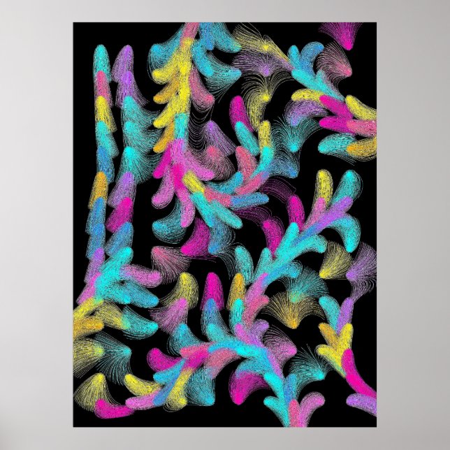 Moderne Blumengestaltung  Poster (Vorne)