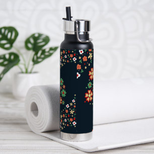Moderne Blumengestaltung Trinkflasche