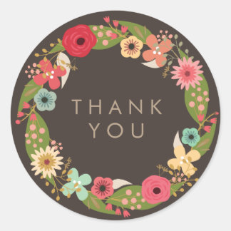 MODERNE BLUMENKRAFT BABY SHOWY DANK IHNEN STICKER