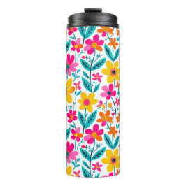 Moderne Blumenkunst in Bold Thermosbecher