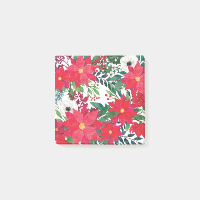 Moderne Blumenkunst Post-it Klebezettel (Vorderseite)