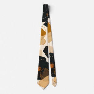 Moderne Blumenkunst Print Krawatte