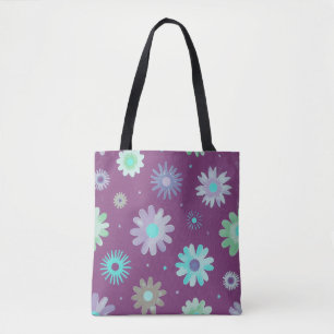 Moderne Blumenmuster-Kunst-Tasche