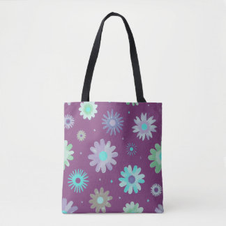 Moderne Blumenmuster-Kunst-Tasche