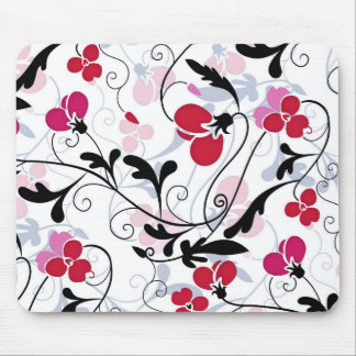 Moderne Blumenmuster-Mausunterlage - Mousepad