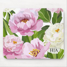 Moderne Blumenmuster Mousepad