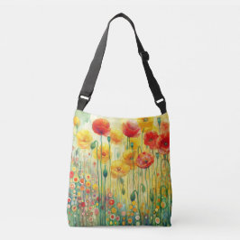 Moderne Blumenpfropfen Crossbody Bag Tragetaschen Mit Langen Trägern