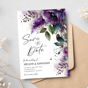 Moderne Blumenpracht Eleganter Botanischer Garten  Save The Date
