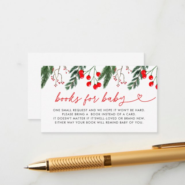 Moderne Blumenschmuck-Babyduschen Begleitkarte (Vorderseite/Rückseite Beispiel)