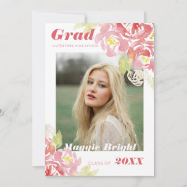 Moderne Blumenstralenankündigung Einladung