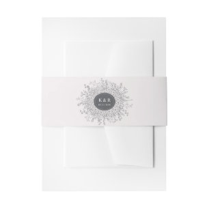 Moderne Blumenzeremonie Einladungsbanderole