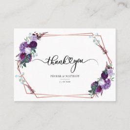 Moderne Blumenzwiebelkur Dankeschön-Karte Visitenkarte