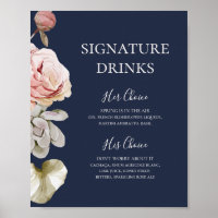 Moderne Blush Bloral | Getränke für Schiffe