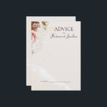 Moderne Blush Bloral | Wasserfarbenhochzeit Hinweiskarte<br><div class="desc">Diese moderne Blüte | Hochzeitsratenkarte in Aquarellfarben ist ideal für Ihre elegante Rose mit luxuriösem Gold, Salbei, Rosa Blütenpink. Das Design umfasst einen vergoldeten Rahmen oder ein Bouquet mit rustikalen roten Pfirsichpfirsichpfirsichpfirsichpfirsichpfirsichpferden, eine klassische skurrile Aquarellfarben-Blume, Grünpflanzen inklusive Farn und Eukalyptus, mit Erscheinungen einer Vintagen staubigen Rose und Elfenbeinschmetterling. Andere Blume...</div>