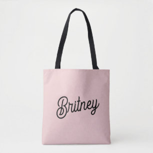 Moderne Blush Dusty Pink Monogramm und Name 