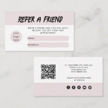 Moderne Blush Pink Empfehlen Sie eine Freundschaft