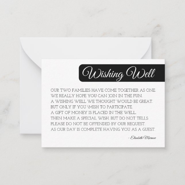 Moderne Blush-Well-Card-Vorlage - Minimal Mitteilungskarte (Vorderseite)