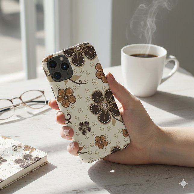 Moderne Blüten Abstrakt Case-Mate iPhone Hülle (Modern Blooms Abstract iPhone 11 Pro Case)