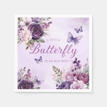 Moderne Blütendusche ein kleines Butterfly Girl Ba