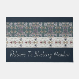 Moderne Blütenpracht im Farbton Fußmatte