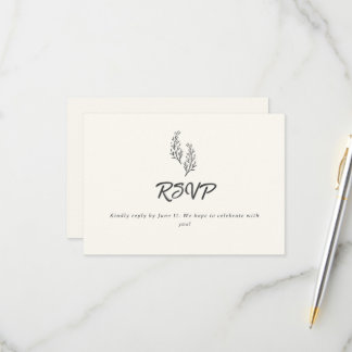 Moderne Bohemian Wüstenromanze | Antwortkarte RSVP Karte