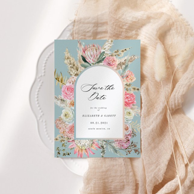 Moderne Bohemische Save the Date-Karte Save The Date (Von Creator hochgeladen)