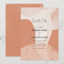 Moderne Bohemische Terracotta Abstrakte Hochzeit