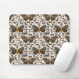 Moderne Bohemische Wildblumen Abstraktes Muster Mousepad