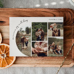 Moderne Boho Arch Beige Freude in allen Dingen 5 F Feiertagskarte<br><div class="desc">Feiern Sie die Freude an der Saison mit dieser modernen boho Bohbogen beige Freude in allen Dingen 5 Foto Ferienkarte. Das einzigartige und chic bearbeitbare Skript schafft eine Touch von Charme und Individualität. Das schlichte, elegante Schwarz-Weiß-Design mit einem klassischen böhmischen Bogen erinnert an ein skurriles Winterambiente. Der minimale und zarte...</div>