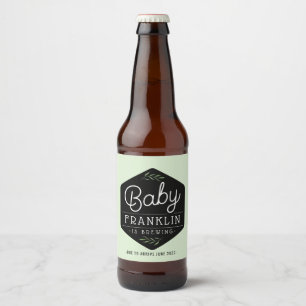 Moderne Boho Baby Brewing Beer Labels Bierflaschenetikett
