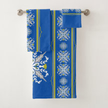Moderne Boho Blaue und gelbe nahtlose Textur