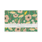 Moderne Boho-Blumenmuster Rosa Grüne Farbige