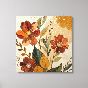 Moderne Boho-Botanische Abstrakte Wandkunst Leinwanddruck