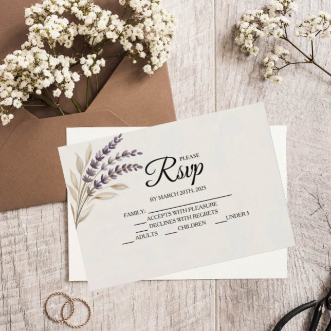 Moderne Boho Designer RSVP-Karten RSVP Karte (Von Creator hochgeladen)