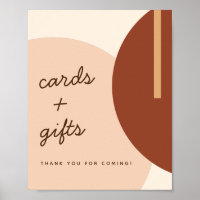 Moderne Boho erdgetönte Abstrakte Circles Wedding