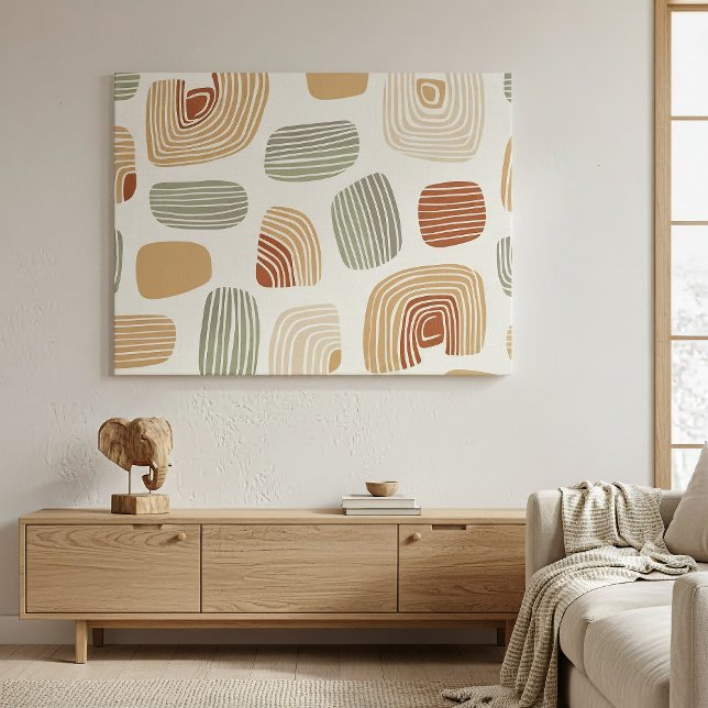 Moderne Boho-Erdtöne Abstrakte ID1273 Leinwanddruck (Von Creator hochgeladen)