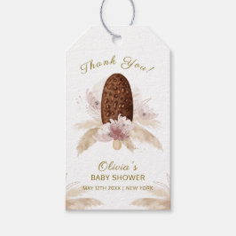 Moderne Boho Floral Ice Cream Popcicle Baby Dusche Geschenkanhänger