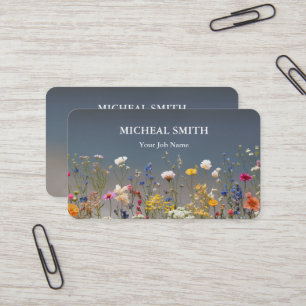 Moderne Boho-Floral-Kraft  Visitenkarte