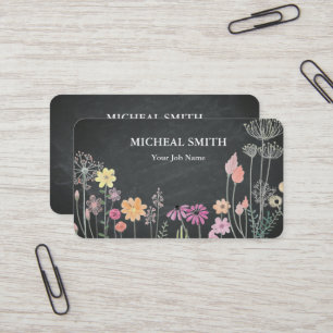 Moderne Boho-Floral-Kraft  Visitenkarte