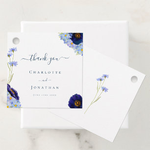 Moderne Boho Florale Hochzeits-Dankeschön-Karte Geschenkanhänger