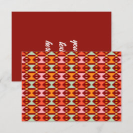 Moderne Boho-Geometrie Dankeskarte