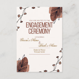 Moderne Boho-Hochzeitsankündigung Einladung