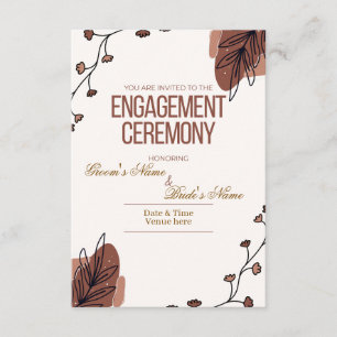 Moderne Boho-Hochzeitsankündigung Einladung