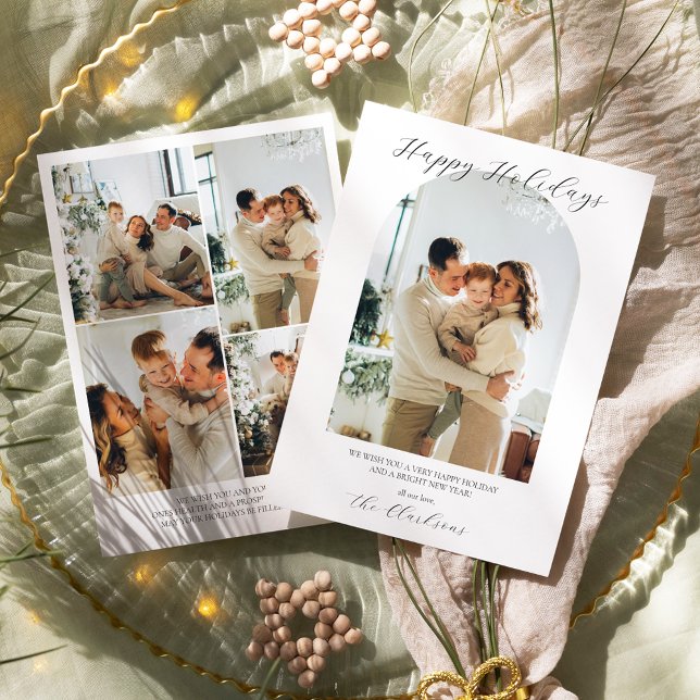 Moderne Boho Holiday Card Einladung (Von Creator hochgeladen)