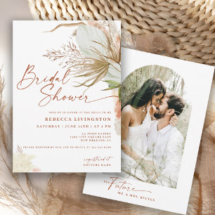 Moderne Boho-Kalligrafie-Schrift Brautparty-Einlad Einladung