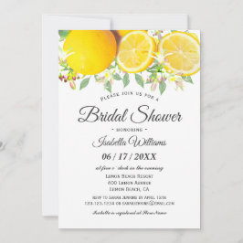 Moderne Boho Lemon Summer Bridal Dusche Einladung