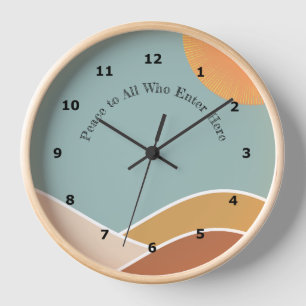 Moderne Boho Mountain Design Uhr