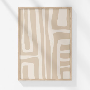 Moderne Boho-Neutrale Linien-Abstrakte Wandkunst d Poster